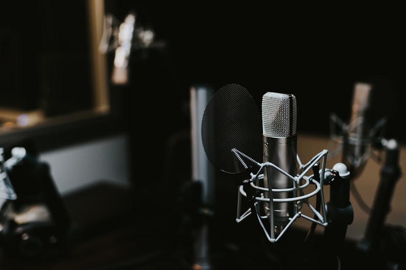 Setup de microphones et caméras professionnels